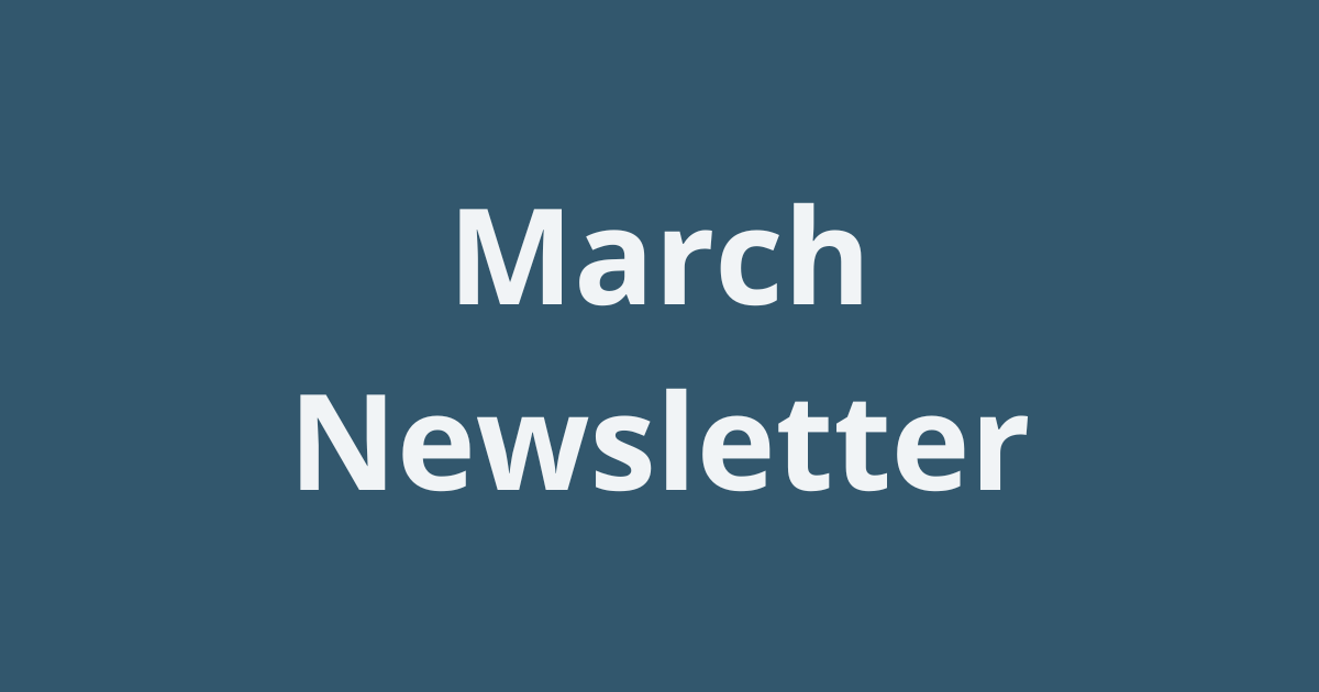 March 2026 Newsletter